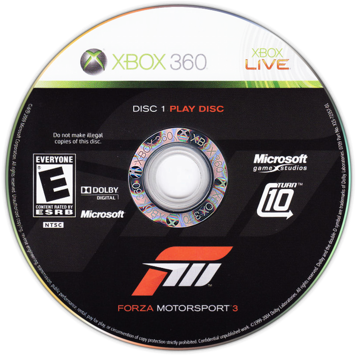 Forza Motorsport 3 – Xbox 360 (X360) - for just $0! 
