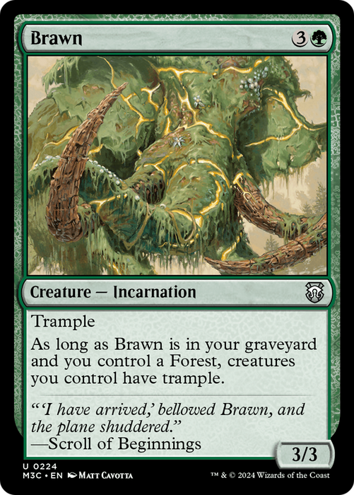 Brawn (Ripple Foil) [Modern Horizons 3 Commander] - Just $0.45! Shop now at Retro Gaming of Denver