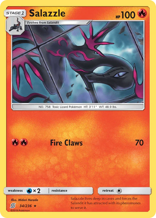 Salazzle (34/236) [Sun & Moon: Unified Minds] - for just $0.10! 