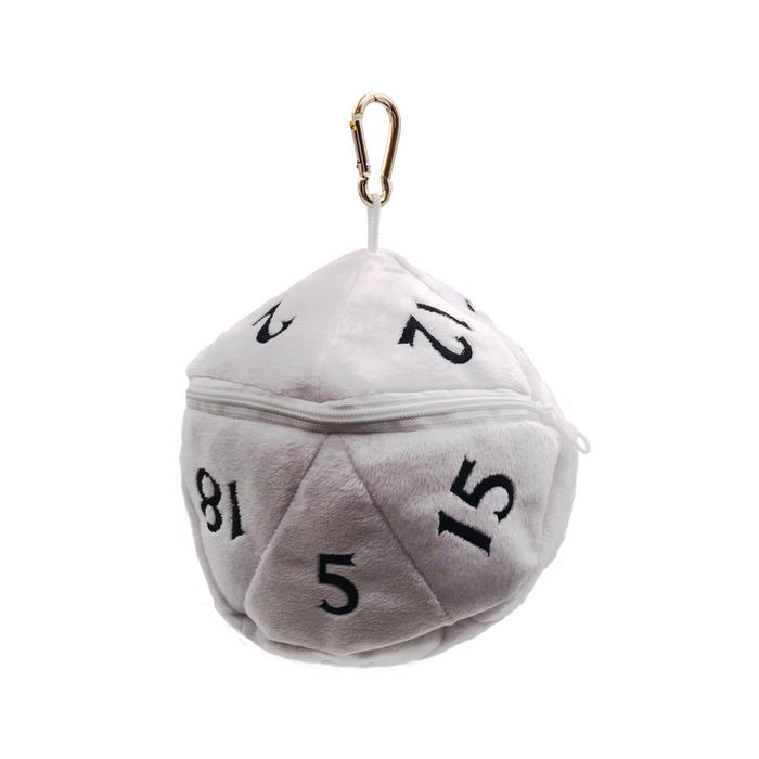 Ultra PRO: Dice Bag - Plush D20 (White) - for just $0! 