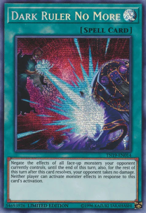 Dark Ruler No More [TN19-EN014] Prismatic Secret Rare - for just $0.60! 