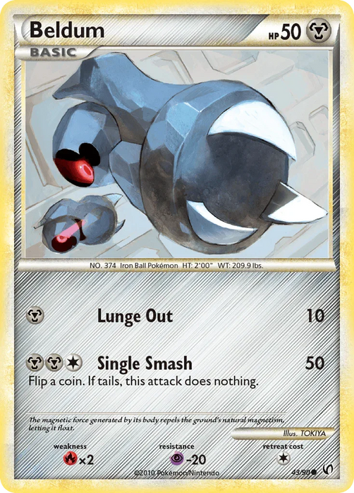 Beldum (43/90) [HeartGold & SoulSilver: Undaunted] - for just $0.15! 