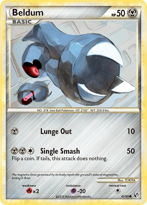 Beldum (43/90) [HeartGold & SoulSilver: Undaunted] - for just $0.20! 