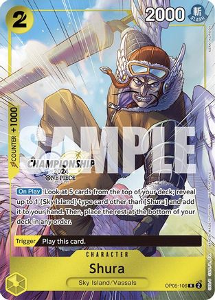 Shura (CS 2024 Celebration Pack) (OP05-106) - One Piece Promotion Cards Foil - for just $26.70! 