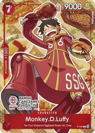 Monkey.D.Luffy (Bandai Card Games Fest 24-25) (P-080) - One Piece Promotion Cards - for just $80.45! 
