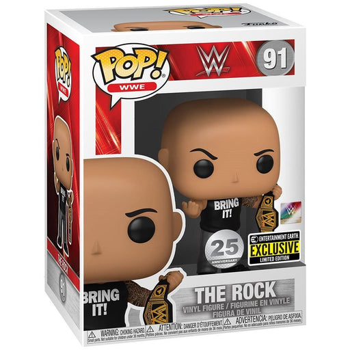 Funko Pop! WWE: The Rock with Championship Belt - Entertainment Earth Exclusive - Premium Bobblehead Figures - Just $10.95! Shop now at Retro Gaming of Denver