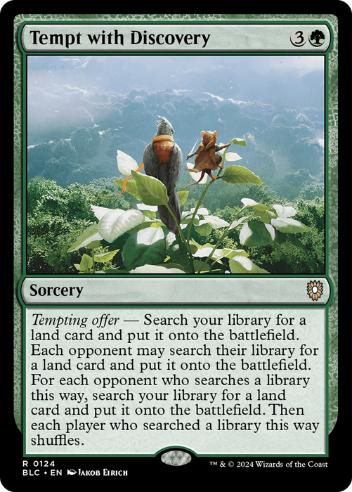 Tempt with Discovery (BLC-124) - Bloomburrow Commander - for just $0.43! 