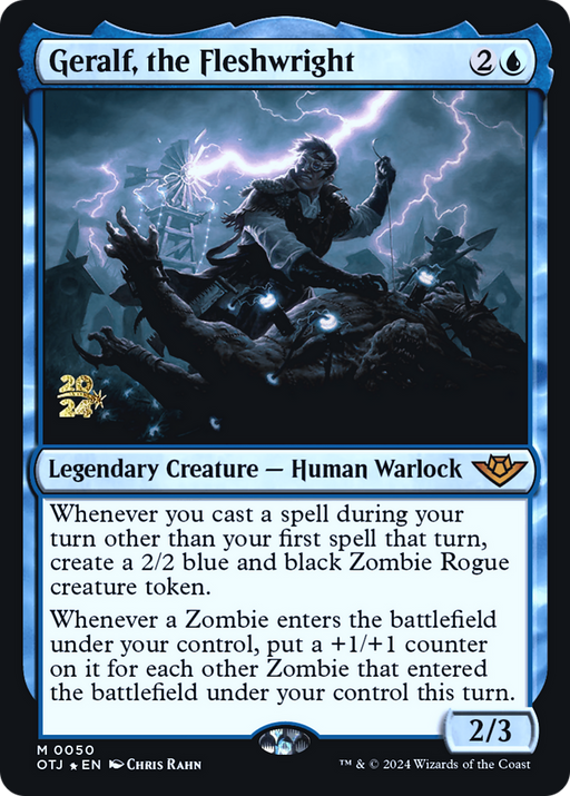 Geralf, the Fleshwright (PRE-050) - Outlaws of Thunder Junction Promos Foil - for just $1.26! 
