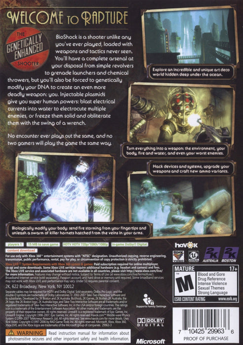 BioShock [Platinum Hits] – Xbox 360 (X360) - for just $5.99! 