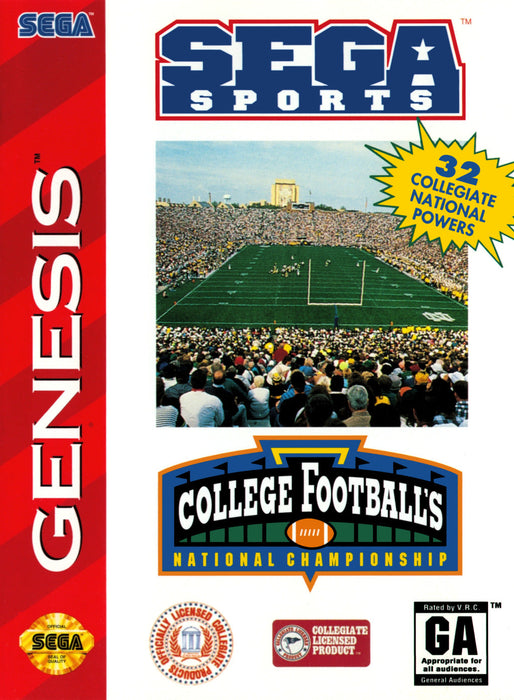 College Football's National Championship [Not for Resale] (Sega Genesis) - for just $0! 