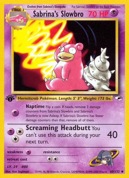 Sabrina's Slowbro (60/132) [Gym Heroes 1st Edition] - for just $1.90! 