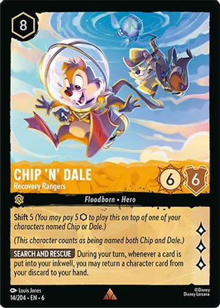 Chip 'n' Dale - Recovery Rangers (14/204) - Azurite Sea Cold Foil - Just $0.25! Shop now at Retro Gaming of Denver