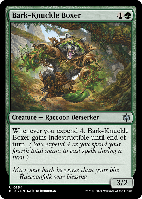 Bark-Knuckle Boxer (BLB-164) - Bloomburrow - for just $0.02! 