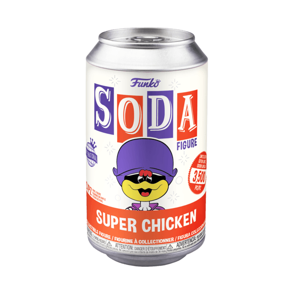 Funko Vinyl Soda: Super Chicken - Premium Figure - Just $9.95! Shop now at Retro Gaming of Denver