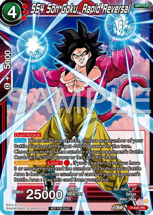 SS4 Son Goku, Rapid Reversal (Zenkai Series Tournament Pack Vol.9) (P-625) [Promotion Cards] - for just $1.05! 