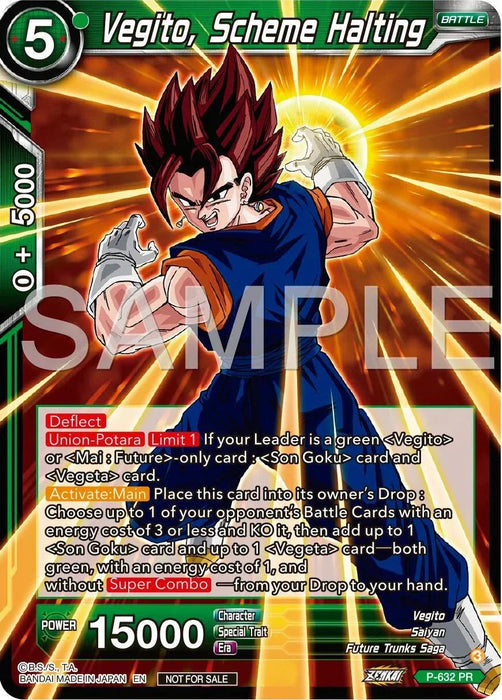 Vegito, Scheme Halting (Zenkai Series Tournament Pack Vol.9) (P-632) [Promotion Cards] - for just $0.45! 