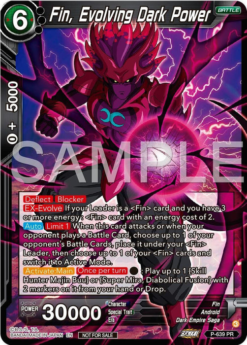 Fin, Evolving Dark Power (Zenkai Series Tournament Pack Vol.9) (P-639) [Promotion Cards] - for just $0.15! 