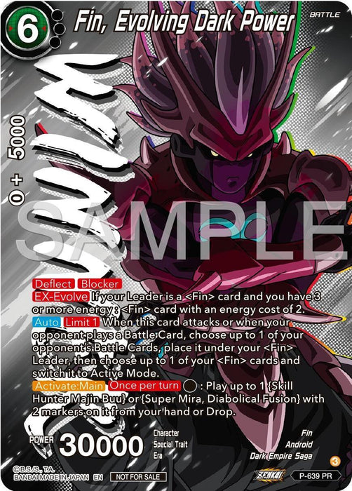 Fin, Evolving Dark Power (Zenkai Series Tournament Pack Vol.9) (Winner) (P-639) [Promotion Cards] - for just $0.25! 