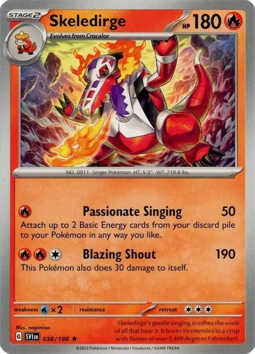 Skeledirge (038/198) (Theme Deck Exclusive) [Scarlet & Violet: Base Set] - for just $0.40! 