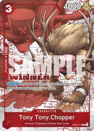 Tony Tony.Chopper (Winner Pack 2024 Oct.-Dec.) (OP04-010) - One Piece Promotion Cards Foil - for just $16.88! 