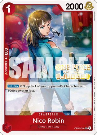 Nico Robin (Judge Pack Vol. 4) (OP05-010) - One Piece Promotion Cards Foil - for just $7.22! 