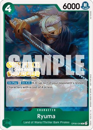 Ryuma (Judge Pack Vol. 4) (OP06-036) - One Piece Promotion Cards Foil - for just $0.28! 