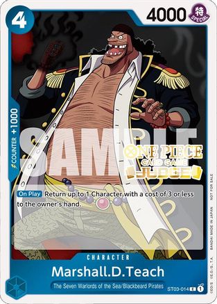 Marshall.D.Teach (Judge Pack Vol. 4) (ST03-014) - One Piece Promotion Cards Foil - for just $0.23! 