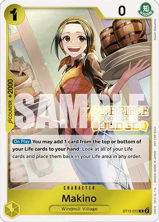 Makino (Judge Pack Vol. 4) (ST13-012) - One Piece Promotion Cards Foil - for just $0.23! 