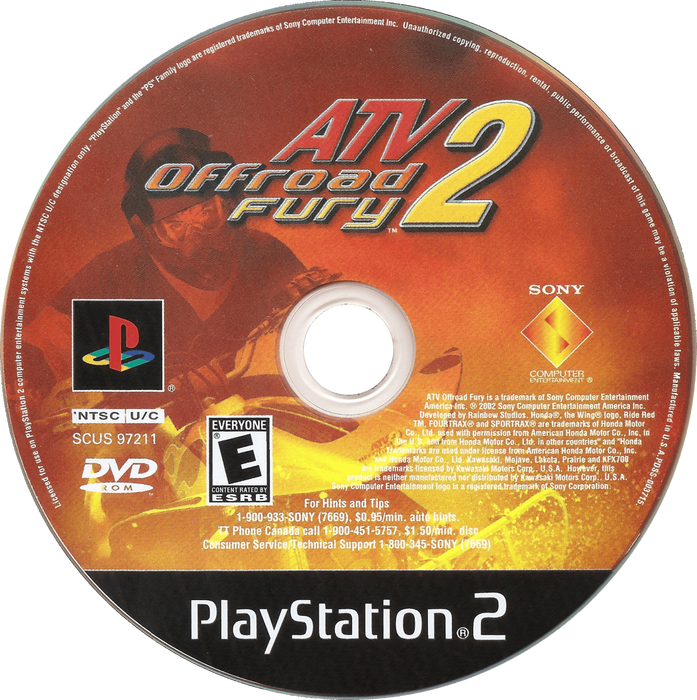 ATV Offroad Fury 2 – PlayStation 2 (PS2) - for just $3.99! 