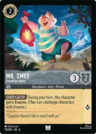 Mr. Smee - Steadfast Mate (175/204) - Azurite Sea Cold Foil - Just $0.10! Shop now at Retro Gaming of Denver