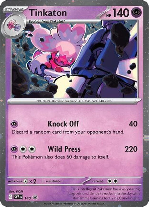Tinkaton (SVP140) (Cosmos Holo) [SV: Scarlet & Violet Promo Cards] - for just $0.55! 