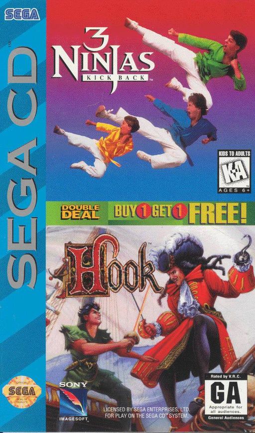 3 Ninjas Kick Back / Hook (Sega CD) - for just $0! 