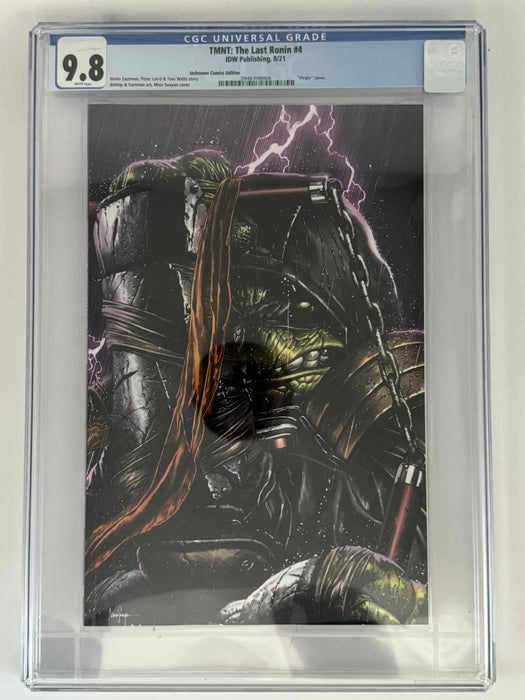 TMNT: The Last Ronin #4 CGC 9.8 Blue Label Suayan Exclusive Virgin Var - for just $150! 