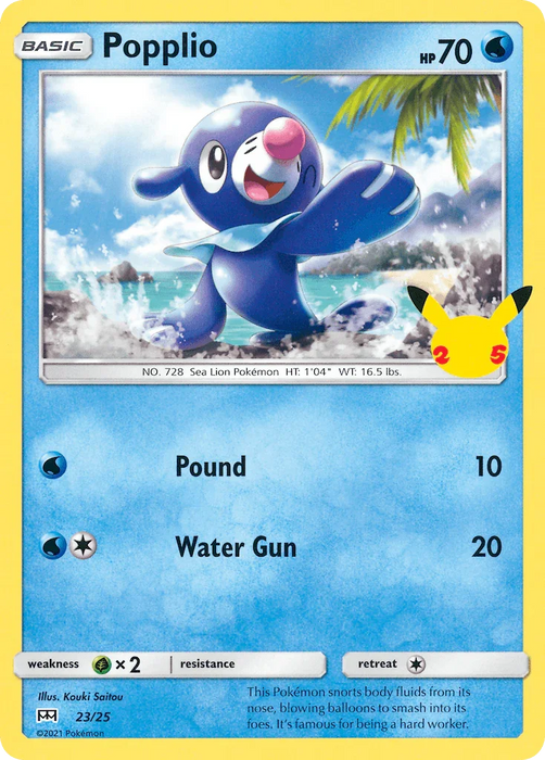 Popplio (23/25) [McDonald's 25th Anniversary] - for just $0.25! 