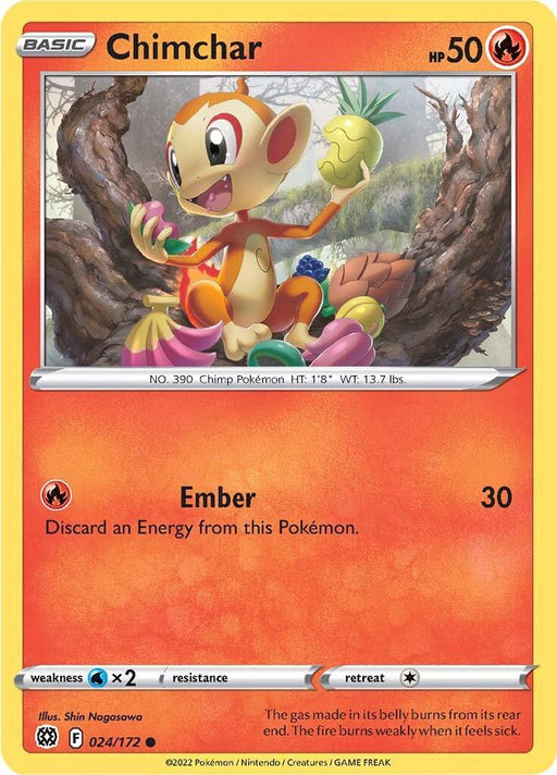 Chimchar (024/172) [Sword & Shield: Brilliant Stars] - for just $0.10! 