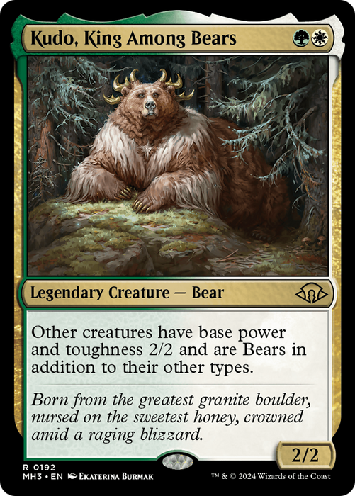 Kudo, King Among Bears (MH3-192) - Modern Horizons 3 - for just $0.10! 