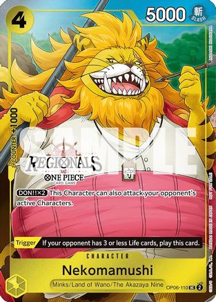 Nekomamushi (Offline Regional 2024 Vol. 3) (OP06-110) - One Piece Promotion Cards - for just $3.17! 