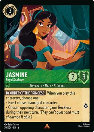 Jasmine - Royal Seafarer (70/204) - Azurite Sea Cold Foil - Just $0.45! Shop now at Retro Gaming of Denver