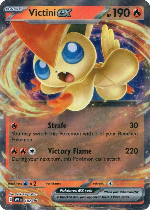Victini ex (SVP142) [Scarlet & Violet: Black Star Promos] - for just $2.45! 