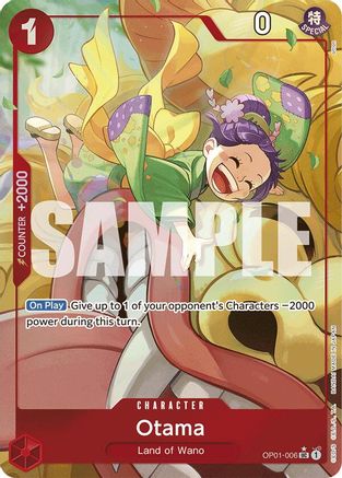 Otama (Alternate Art) (OP01-006) - Premium Booster -The Best- Foil - for just $6.80! 