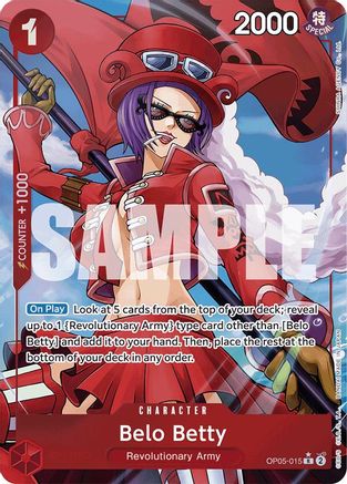 Belo Betty (Alternate Art) (OP05-015) - Premium Booster -The Best- Foil - for just $20.33! 