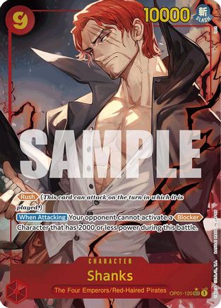 Shanks (OP01-120) (Alternate Art) (OP01-120) - Premium Booster -The Best- Foil - for just $7.97! 