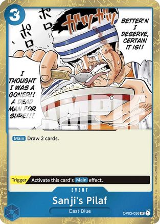 Sanji's Pilaf (Jolly Roger Foil) (OP03-056) - Premium Booster -The Best- Foil - for just $0.40! 