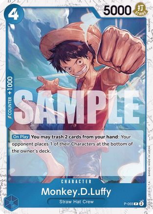 Monkey.D.Luffy (P-055) (Jolly Roger Foil) (P-055) - Premium Booster -The Best- Foil - for just $0.43! 