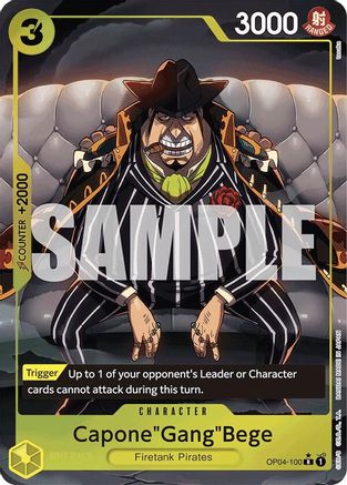 Capone"Gang"Bege (OP04-100) (Alternate Art) (OP04-100) - Premium Booster -The Best- Foil - for just $4.83! 
