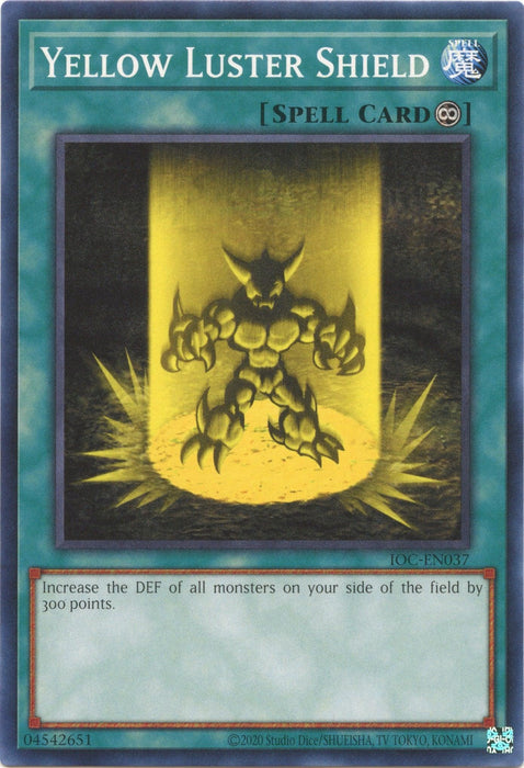 Yellow Luster Shield (25th Anniversary) [IOC-EN037] Common - for just $0.10! 