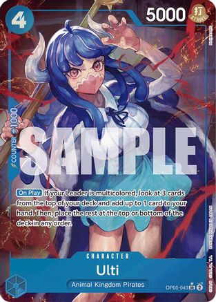 Ulti (Alternate Art) (OP05-043) - Premium Booster -The Best- Foil - for just $7.08! 