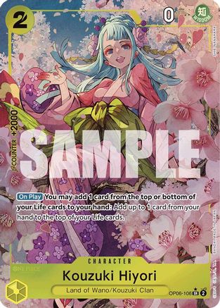 Kouzuki Hiyori (Alternate Art) (OP06-106) - Premium Booster -The Best- Foil - for just $69.95! 