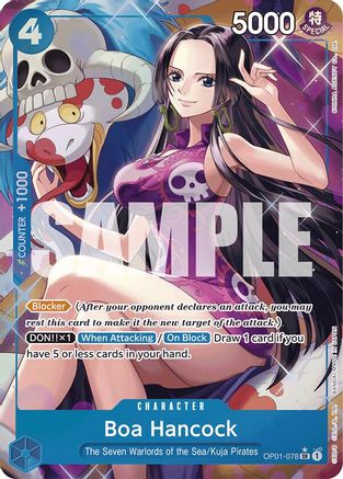 Boa Hancock (OP01-078) (Alternate Art) (OP01-078) - Premium Booster -The Best- Foil - for just $16.83! 