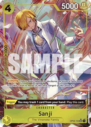 Sanji (OP04-104) (Alternate Art) (OP04-104) - Premium Booster -The Best- Foil - for just $8.32! 
